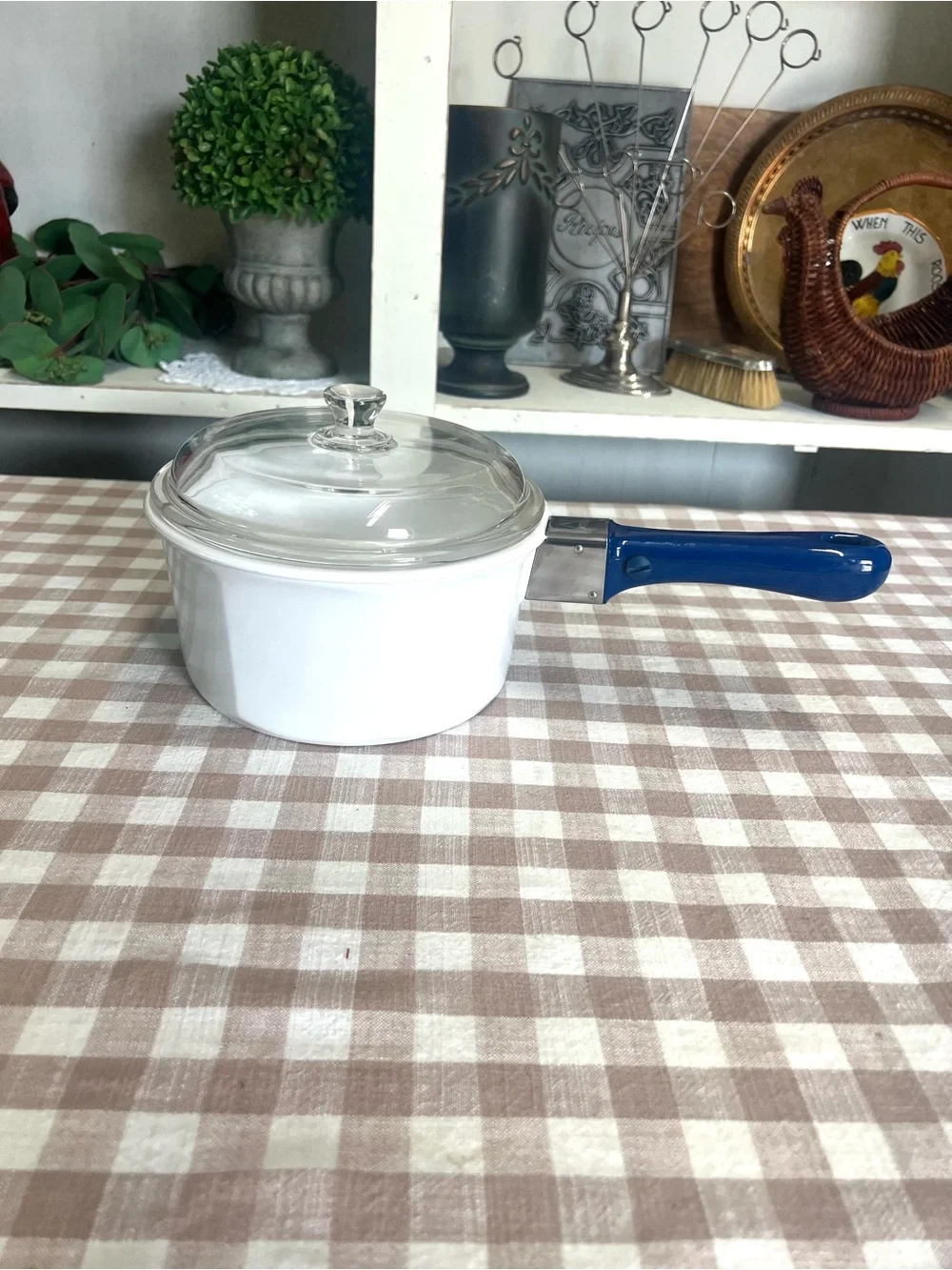 Princess house nouveau cookware 2 quart with handle and glass lid